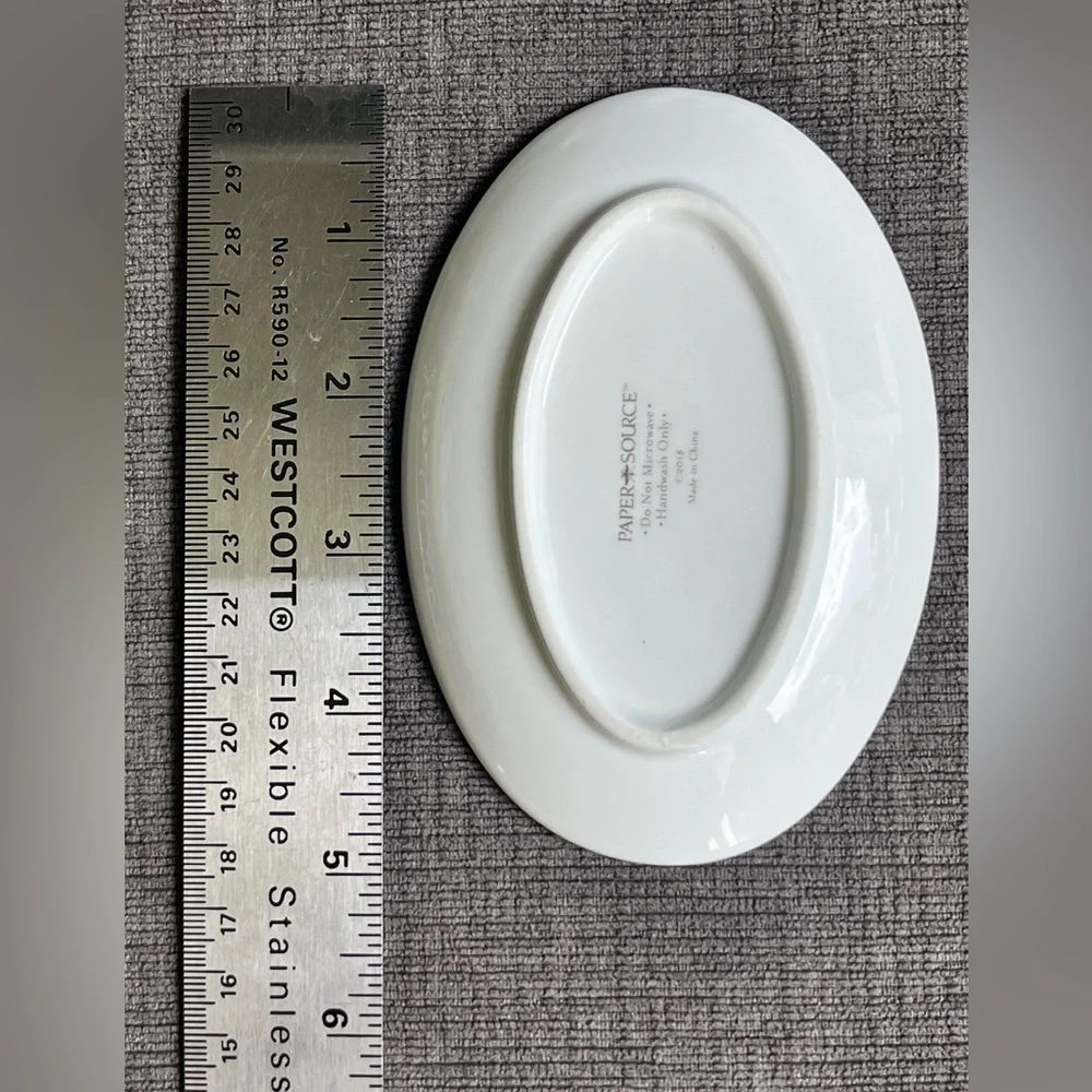 Dream Big Trinket Dish with Gold Trim